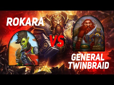 Rokara vs General Twinbraid | Book of Mercenaries | walkthrough [Hearthstone]