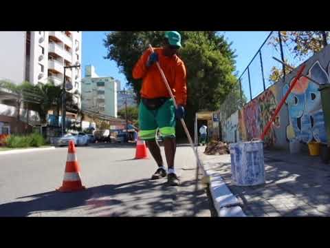 Rotina Trabalhadores Comcap - Pintura meio fio