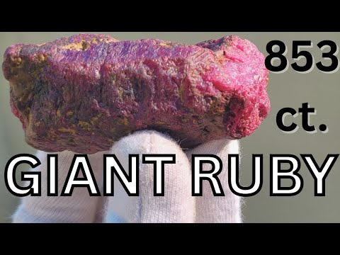 Watch This Giant Ruby Rock Get Cut & Polished to Perfection!