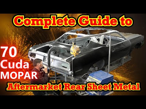Complete guide, quarter panels, deck filler, trunk, tail panel, trunk hinges and wheelhouses 70 Cuda