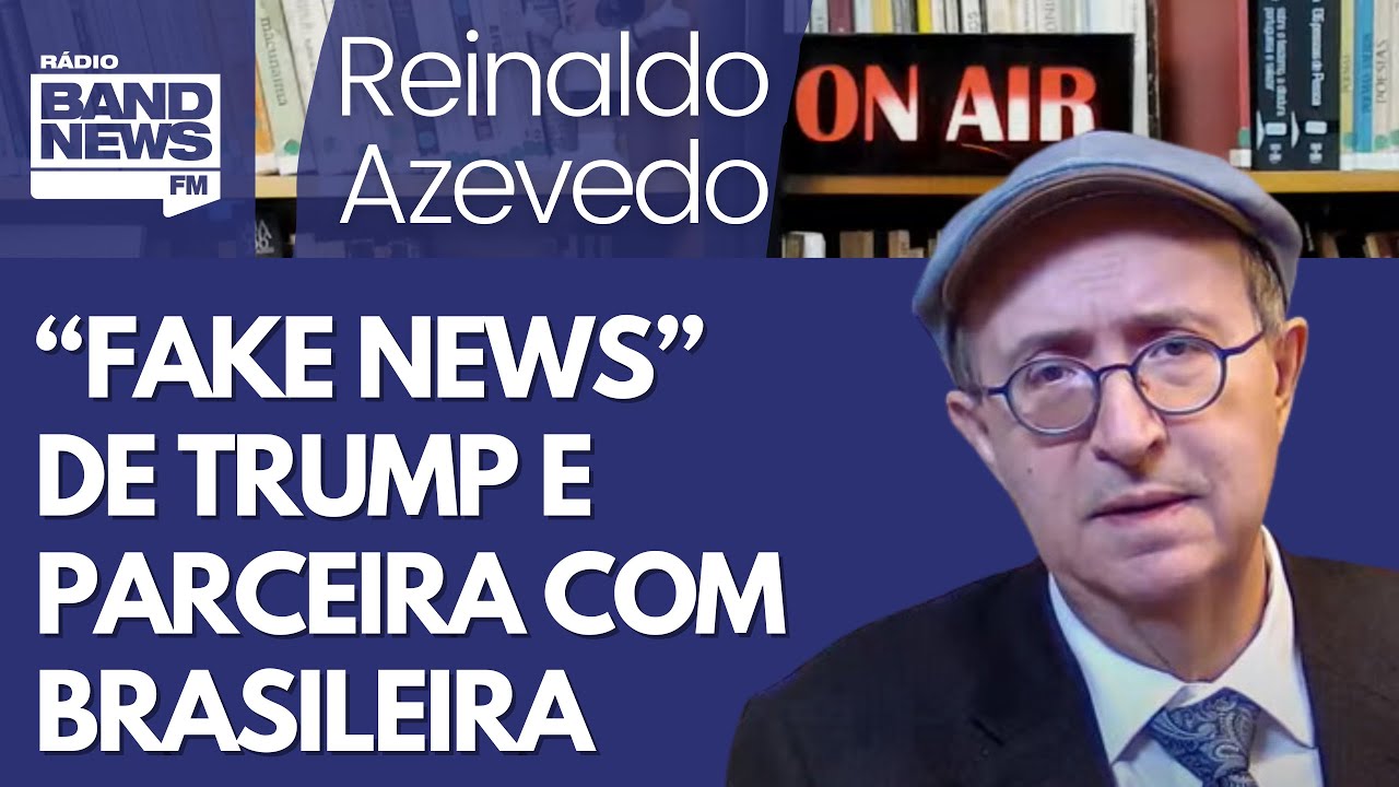 Reinaldo: Trump no McDonald's e brasileira que ataca o Brasil para Trump... Tudo “fake news”
