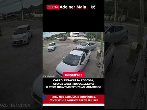 DUAS MULHERES FICAM FERIDAS EM GRAVE ACIDENTE NA SC-434, EM GAROPABA