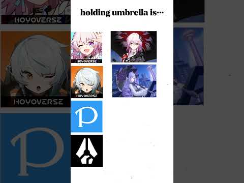 Holding umbrella is...【Honkai star rail&Zenless zone zero】