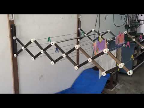 Black Wall Mounted Cloth Hanger Rack