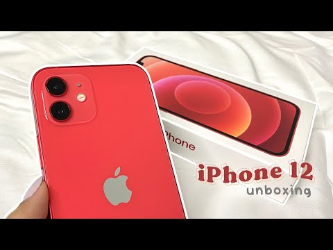 Red iPhone 12 Unboxing 🍎 + Set Up