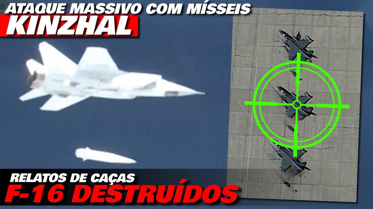 Ataque de mísseis KINZHAL a base dos F-16 - Ucrânia admite: Mísseis atingiram locais "não revelados"
