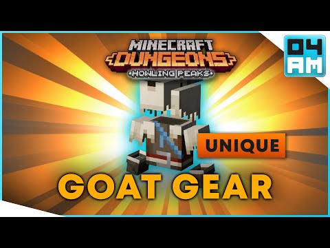GOAT GEAR Full Guide + Gameplay & Where To Get It in Minecraft Dungeons Howling Peaks DLC