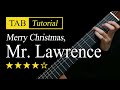 Merry Christmas, Mr.Lawrence - Guitar Lesson + TAB