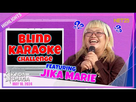 JIKA MARIE, WALANG TAKAS SA ‘BLIND KARAOKE’ CHALLENGE SA KADA UMAGA
