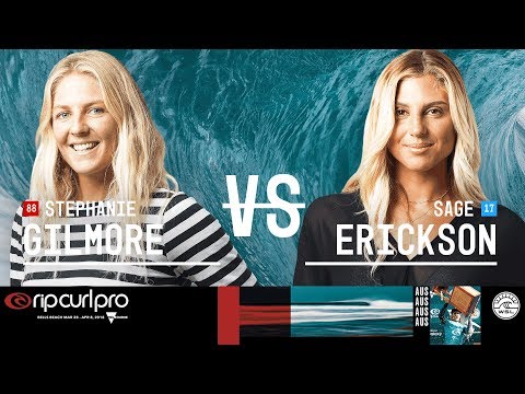 Stephanie Gilmore vs. Sage Erickson - Quarterfinals, Heat 4 - Rip Curl Women's Pro Bells Beach 2018