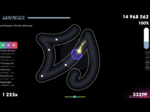 Gayzmcgee | DJ Sharpnel - WE LUV LAMA [1025] +NF 99.66% 3765/3767x {#1 💖 1❌} - osu!