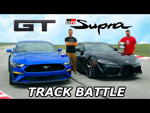 2020 Toyota Supra vs. Mustang GT – STRECKENÜBERPRÜFUNG // DRAG RACE & RUNDENZEITEN