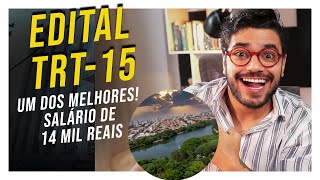 Saiu Edital TRT-15! Um dos melhores Tribunais do Brasil! Análise em 13 minutos