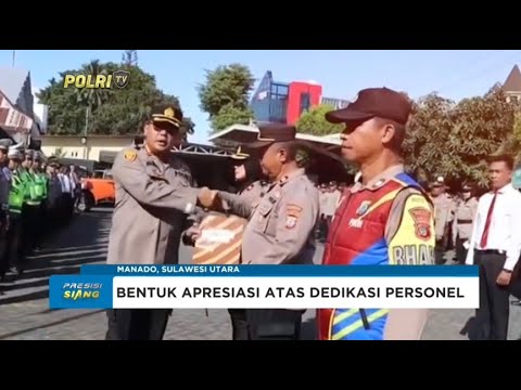POLRESTA MANADO BERI PENGHARGAAN PERSONEL