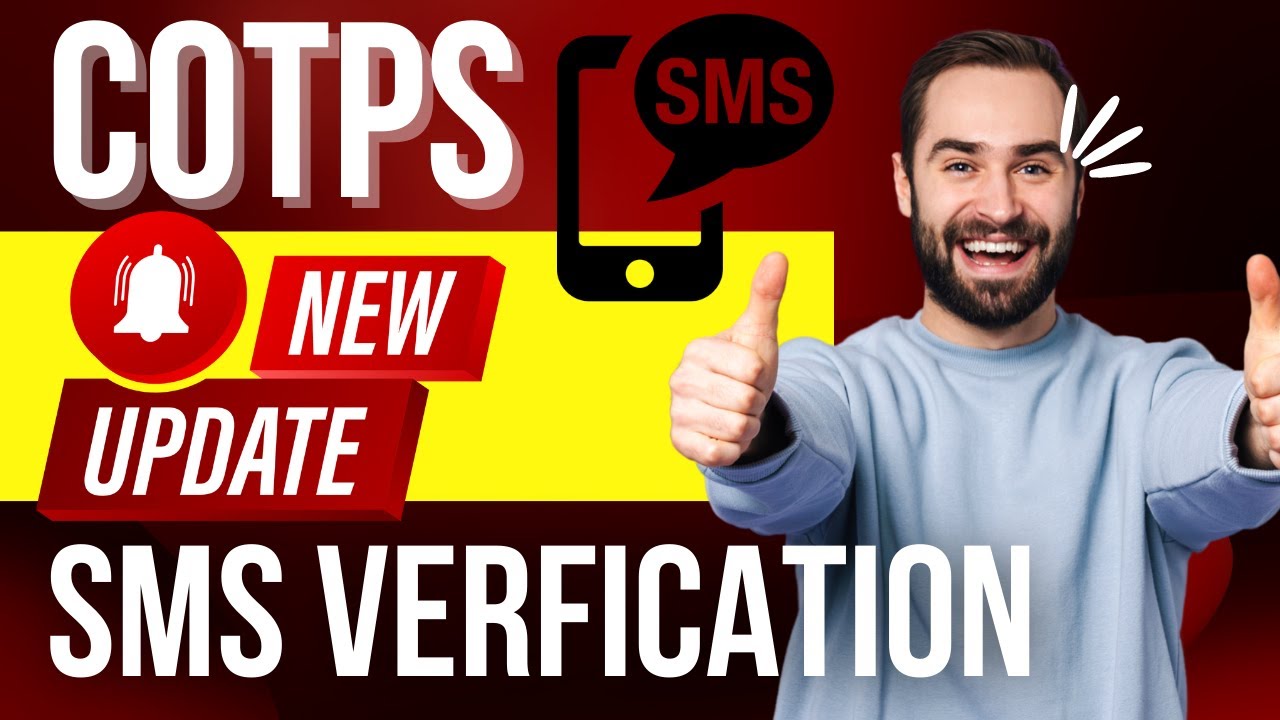 Offical COTPS Twitter Update SMS Verfication?