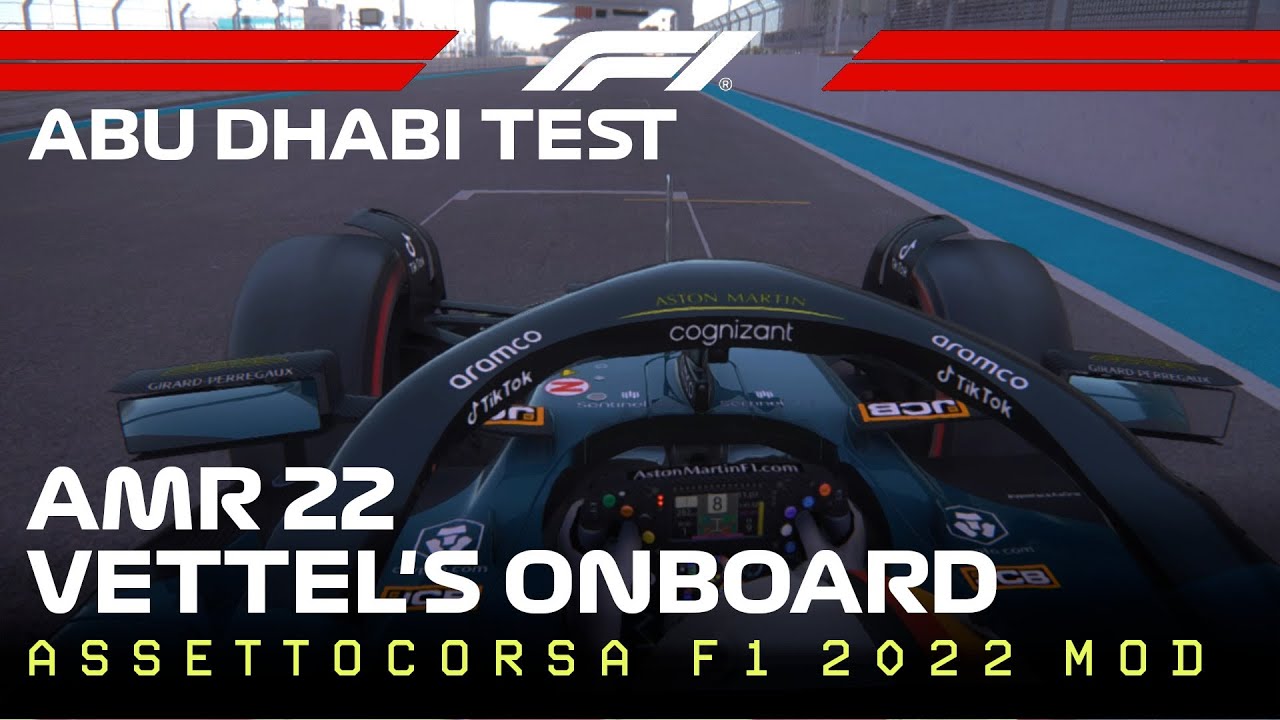 F1 TESTING NEW 2022 MOD Vettel's Onboard Lap porpoise car physics data ｜#Assettocorsa #F1