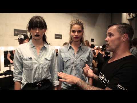 JAYSON BRUNSDON'S RUNWAY HAIR LOOKS WITH REDKEN DIRECTOR RICHARD KAVANAGH AT #MBFWA