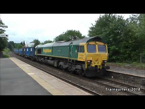 Freightliner Class 66 No. 66503 on 6F33 'Bin Train' @ Hyde Central on 15.6.18 - HD