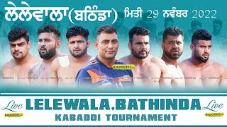 Lele Wala (Bathinda) Kabaddi Tournament 29 Nov 2022