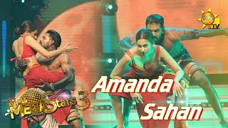 Amanda Silva with Sahan  හිරු Mega Stars 3