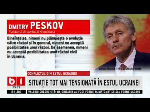 SITUATIE TOT MAI TENSIONATA IN ESTUL UCRAINEI_Stiri B1_12 aprilie 2021