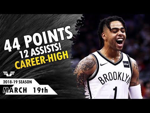 D'Angelo Russell Career-High 44 Points - 2019.03.19 - vs Kings