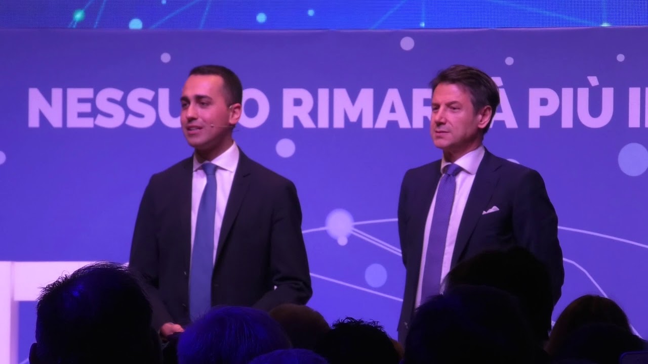 La presentazione del Reddito di Cittadinanza del M5S