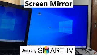How To Wirelessly Screen Mirror Laptop Screen To Samsung Smart TV