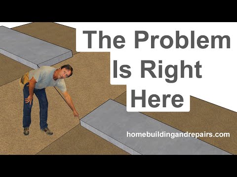 Simple Solution For Fixing Concrete Stair Step Layout Problems When Using String To Position Steps