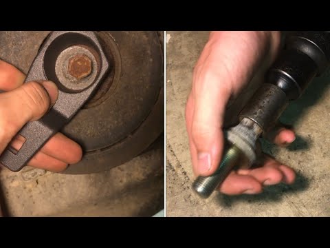 removing crankshaft bolt honda, acura “EASY” (not a reverse thread)
