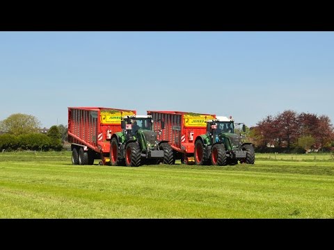 2x Fendt 828 vario & Pöttinger Jumbo 7200 & 7210 - Loonw. Willem Claeys