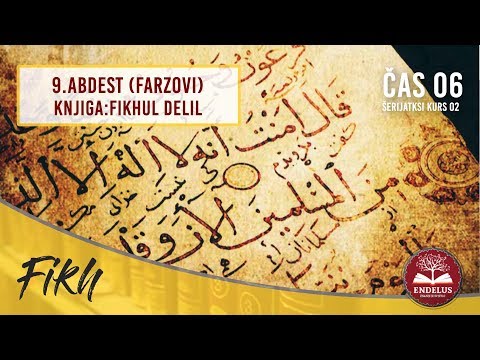 9.Abdest (Farzovi) | Čas 06 Fikhul delil | dr. Zijad Ljakić
