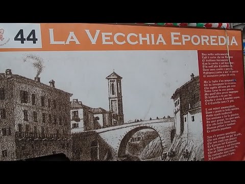 La Vecchia Eporedia carro da getto - Carnevale Ivrea 2015