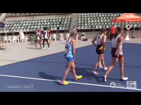 U13 Girls 80m Hurdles - Heat 1 - Asics Australian Little Athletics Championships