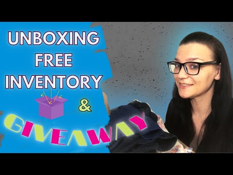 UNBOXING FREE INVENTORY TO RESELL ONLINE on Poshmark & Ebay ... and INVENTORY GIVEAWAY!