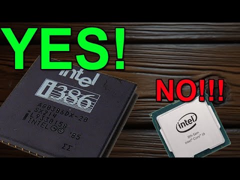 The 386DX is far better than an Intel I9 processor!!! (AI Satire)