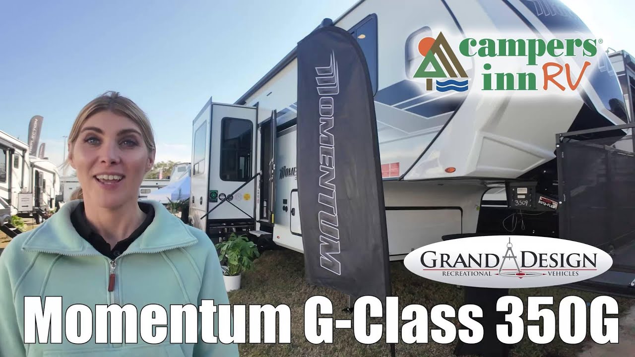 A photo of this 2026 Grand Design Momentum G-Class 350G