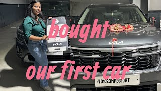 Bought our first car 🚗 #youtube #viral #subscribe #trending #kiaseltos #car #viralvideo