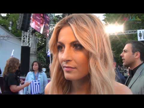 Interview Maria Elena Kyriakou - Red Carpet Vienna - Eurovision 2015 Greece