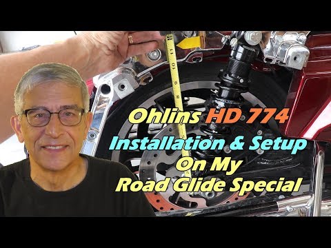 Installation & Setup of Ohlins HD 774 Shocks On My Road Glide Special