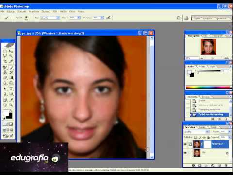 Kurs Photoshop - 15 - Wygładzanie skóry.