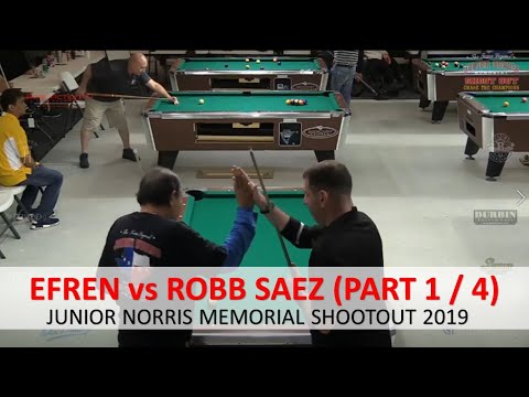 P 1/4 Efren Reyes vs Robb Saez - Junior Norris Memorial Shootout 2019