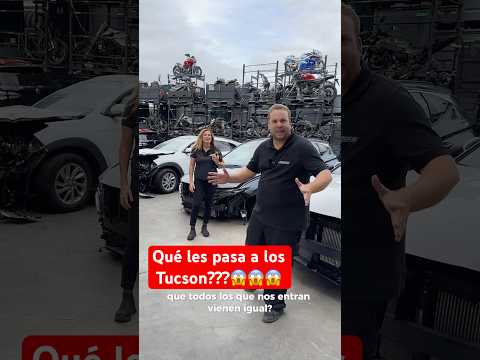What's wrong with the Tucsons??😱😱 #junkyard #motorcyclecarjunkyard #hyundaitucson #autoparts #spa...