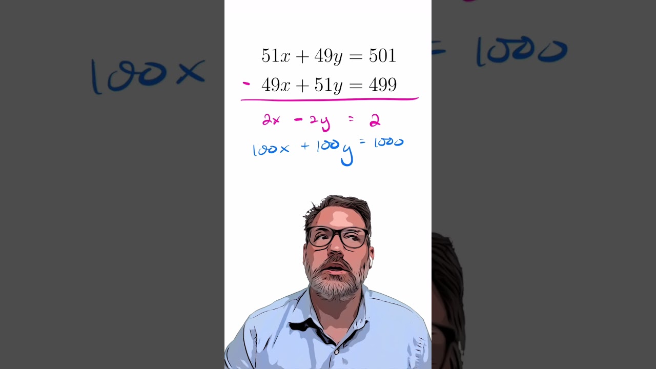 The Neat Shortcut Hidden in This System of Equations
