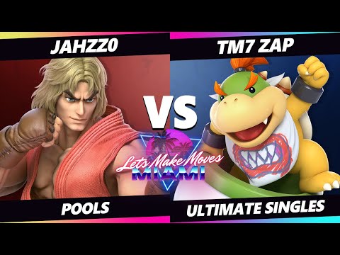 Let's Make Moves Miami - Jahzzo (Ken) Vs. TM7 Zap (Bowser Jr, Luigi) SSBU Ultimate Tournament