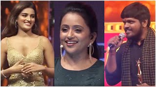 Nidhhi Agerwal Enjoying Suma&#39;s Comedy Punches On Singer Anurag Kulkarni