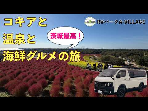 コキアと温泉と茨城グルメの旅