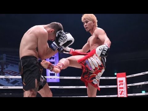 【RISE】原口健飛が復活KO勝利！三日月蹴りでWKU王者ギブアップ