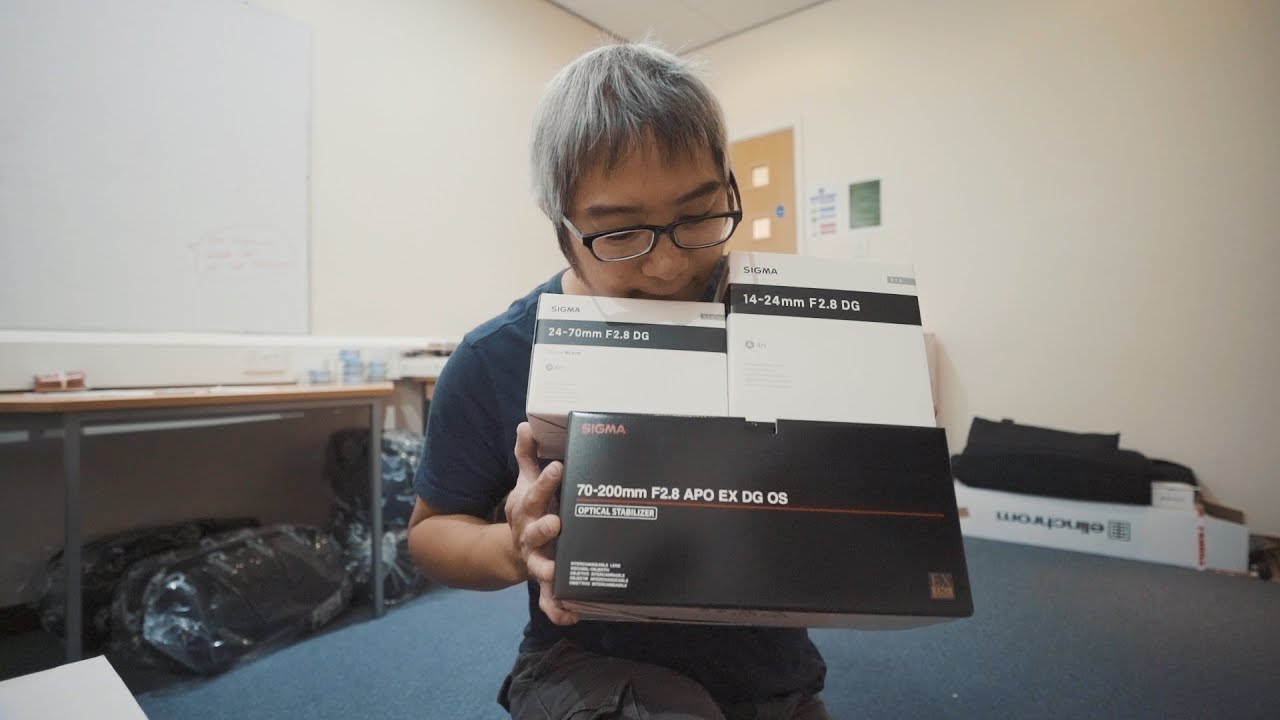 【韋找誰416】適馬SIGMA"大三元”F2.8鏡頭一起開箱(12-24/24-70/70-200)