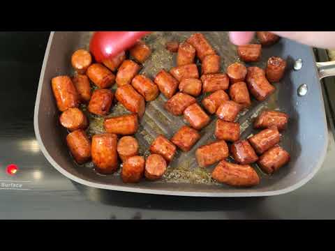 Cooking Conecuh Sausage in a Griddle